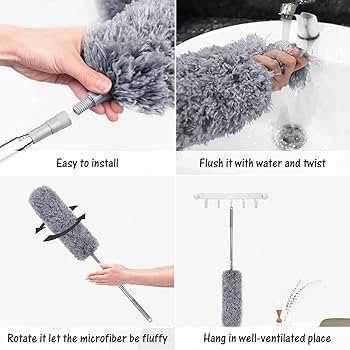 Micro fiber duster for car with extendable stick